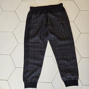 DKNY 100% silk polka dot joggers size medium